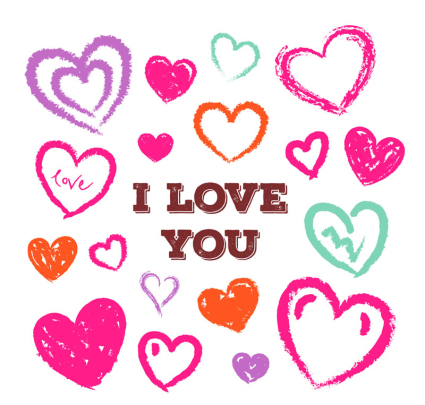 peinture Colorful amour mat¨¦riel vecteur