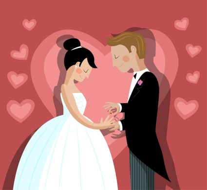 Echange mariage mariage mariage vecteur mat¨¦riel