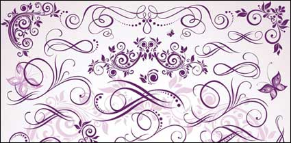 Purple vecteur forme fine matriel