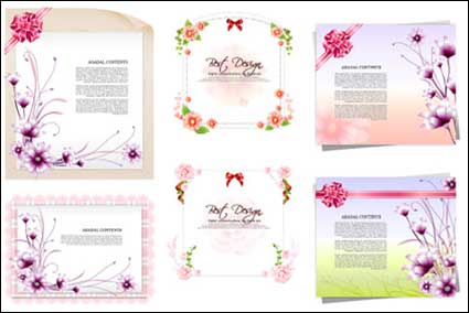 Fleurs en papier, la matire vecteur ruban