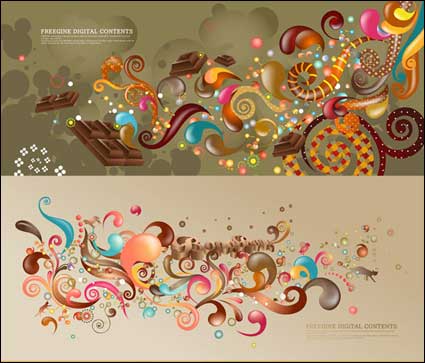 Colorful srie de cas vecteur courant - Brown (5P)