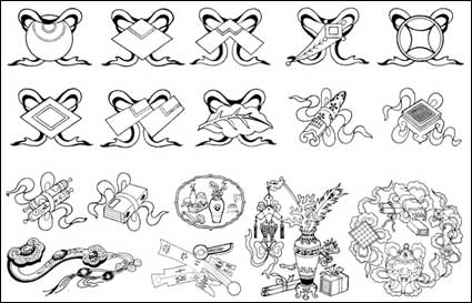 Matriau des 19 vecteurs classiques chinois