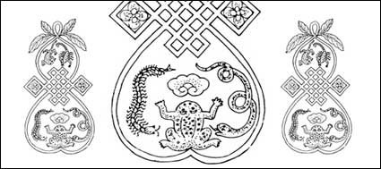 Matriau des 18 vecteurs classiques chinois