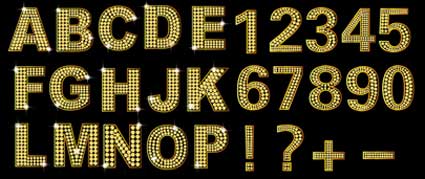 Diamond anglais et matriels numriques vectorielles (or)