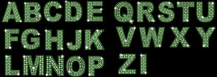 Diamond anglais et matriels numriques vectorielles (vert)
