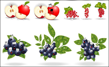 matriel Vector avec les yeux de fruits