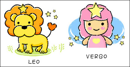 Cartoon 12 Prospectus vecteur constellation (A-2)