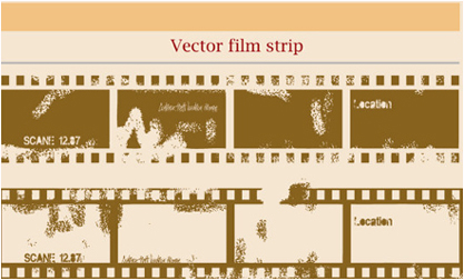 Tachet vecteur vieux film
