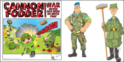 vecteur soldat Cartoon