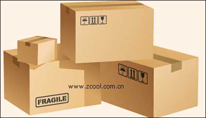 Carton vecteur case vide matriel