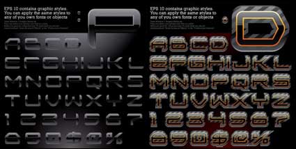 Varit des effets matriels vecteur alphabet