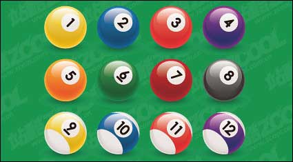 Billard vecteur boule numro matires