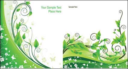 Vector plantes en rotin vert matriel