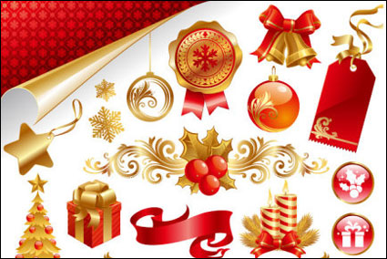 Belle fin de Noël matriel Vector
