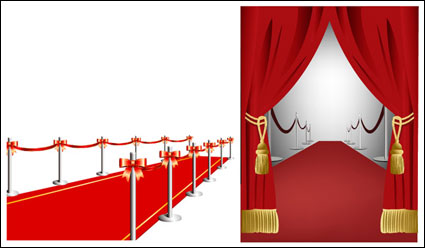 Tapis rouge rideau source vecteur matriel