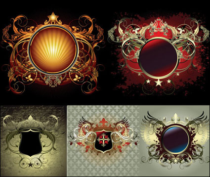 Pattern. ailes vecteur Shield