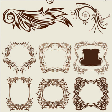 Élgant classique vecteurs motif dcoratif