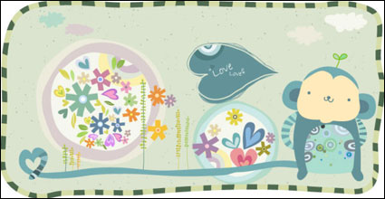 animaux Fashion design cartoon