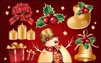 Vecteur Aureate lment de Noël en matires