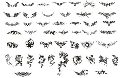 matriel de tatouage vecteur totem