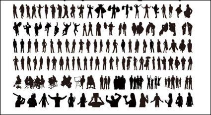 silhouette Vector People
