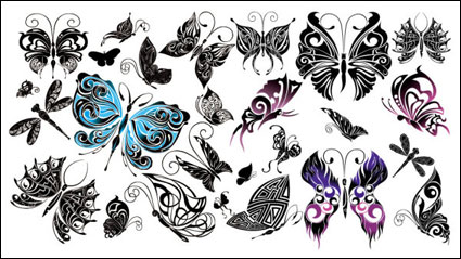 Belle totem papillon Vector