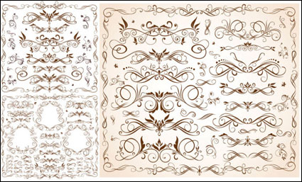 Vector bandes de dentelle dlicate