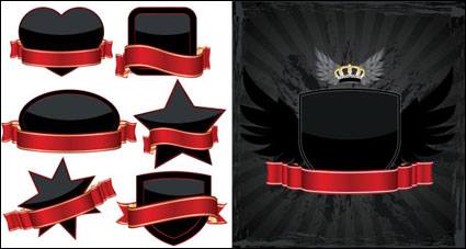 Black label simple Vector