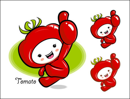 Love le fruit de bande dessine super Vector 8