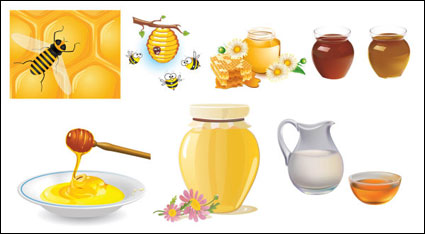 Recueillir le miel des abeilles vecteur de matriel