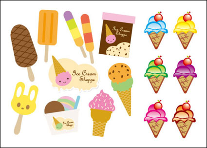 crme glace Vector mignon