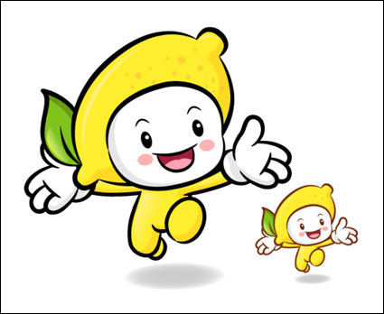 Love le fruit de bande dessine super Vector 10