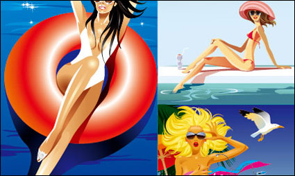 Fille spa Vector