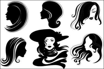 Vector tte de femme