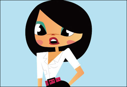 Cartoon Vector femmes en milieu de travail