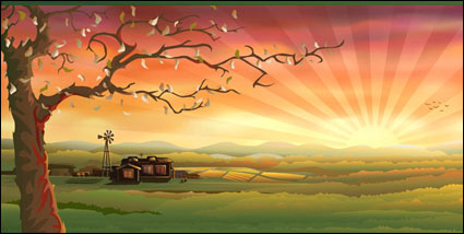 paysage de campagne Vector