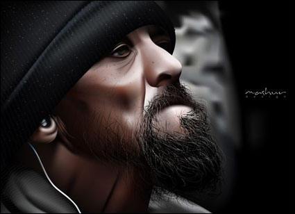 Regarde T-bag comme un homme Vector