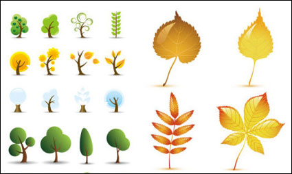 Les feuilles des arbres Vector