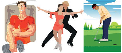 Sports chiffres vecteur matriel