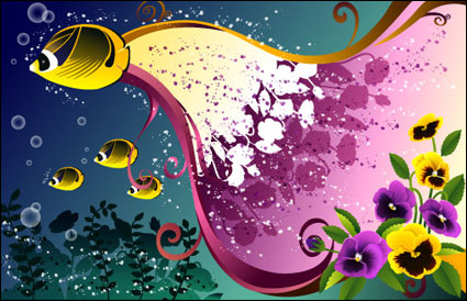 -2 tendances Vector floral