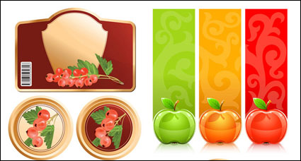 De fruits et de graphiques vectoriels