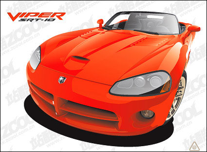 Vecteur de voiture de sport rouge