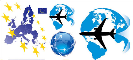 Avions de la Terre de vol du matriel vecteur de chemin