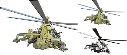 Hlicoptres de combat - Doe - Vecteur