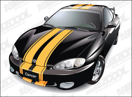 Hyundai Tiburon matriel vecteur de voiture