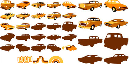 Élments du vecteur de voitures classiques