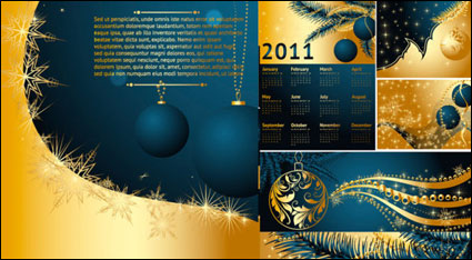 Golden Noël 2011 Vector