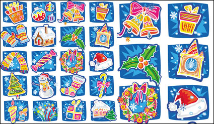 Main-caricature dessine Noël Vector
