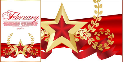 Favoris Red toile  cinq branches 02