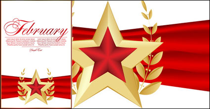 Favoris Red toile  cinq branches 04